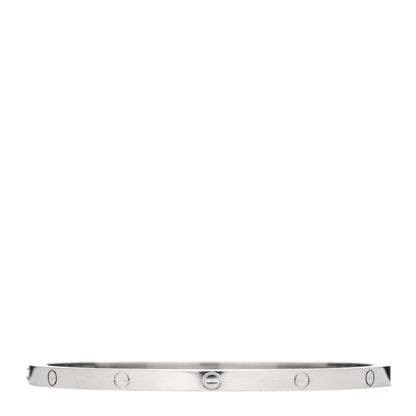 Cartier 18K White Gold Small LOVE Bracelet 18 3 of 5