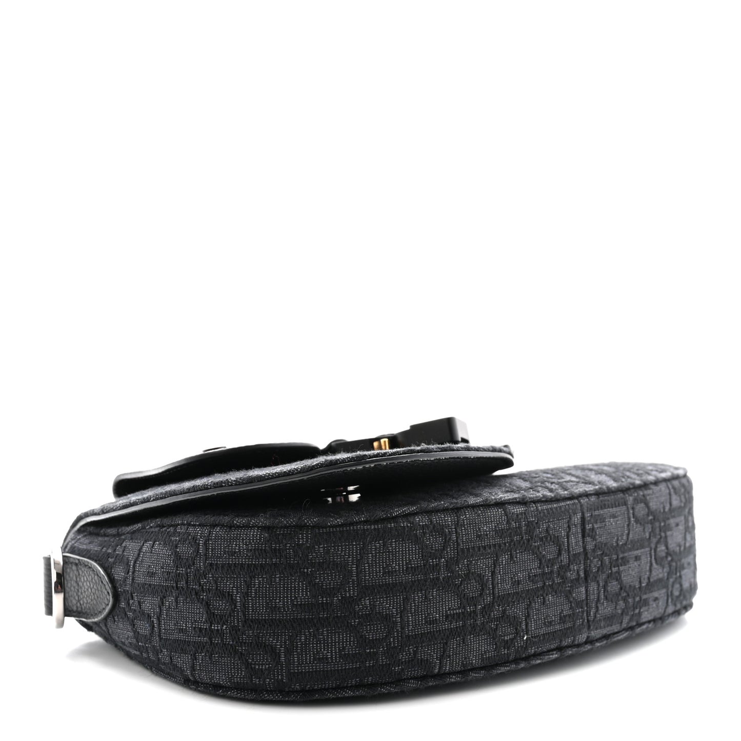 Oblique Saddle Messenger Pouch Blue Black