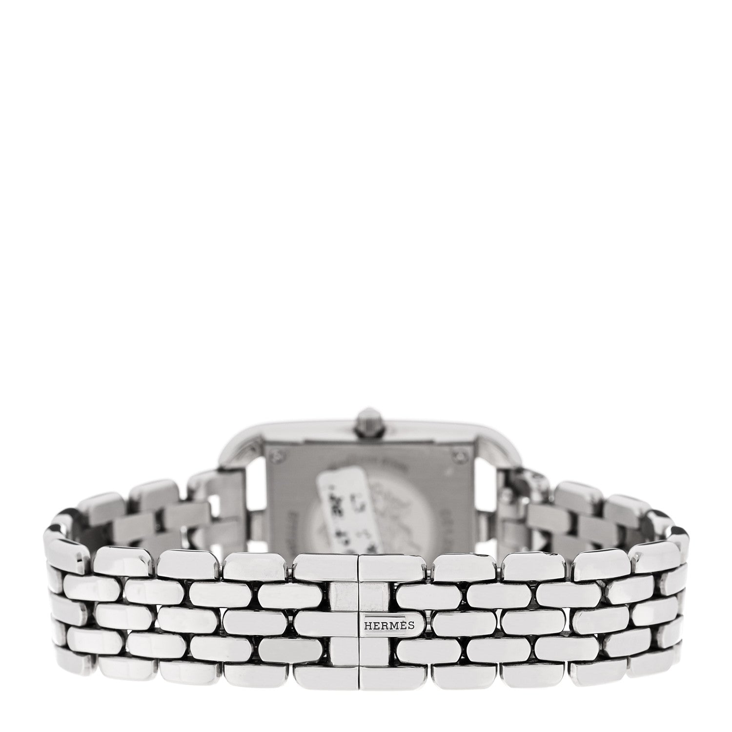 Hermes Stainless Steel Diamond Bezel Mother of Pearl 23mm Cape Cod Quartz Watch 3 of 5
