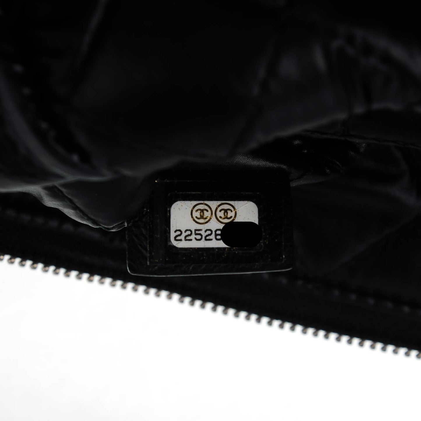 Lambskin Quilted Medium Boy Cosmetic Case Black