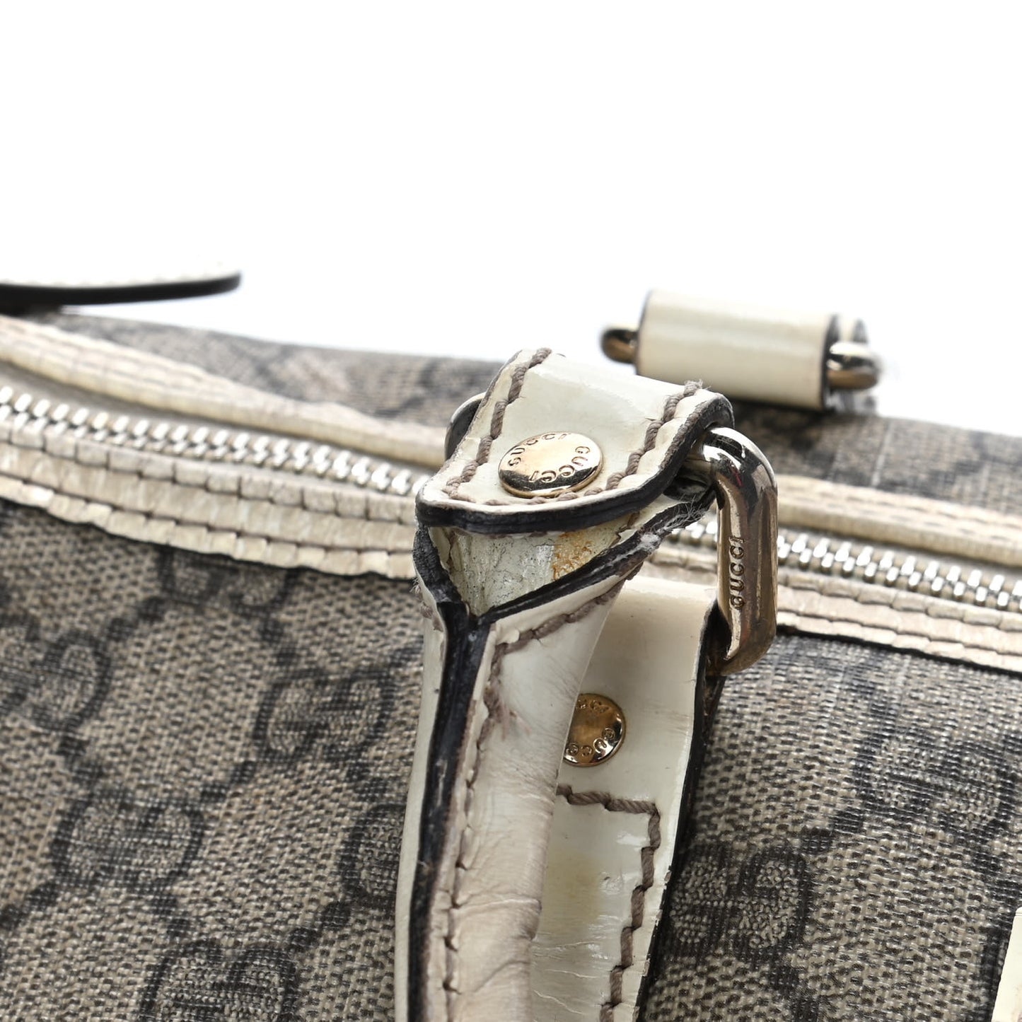 GG Plus Monogram Medium Joy Boston Off White