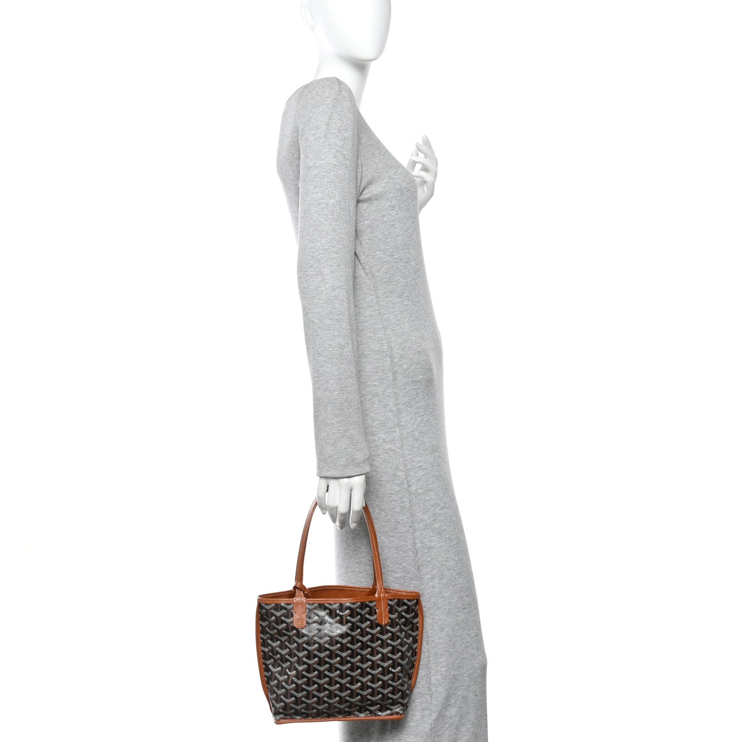 Goyard Goyardine Reversible Mini Anjou Black Gold 2 of 19