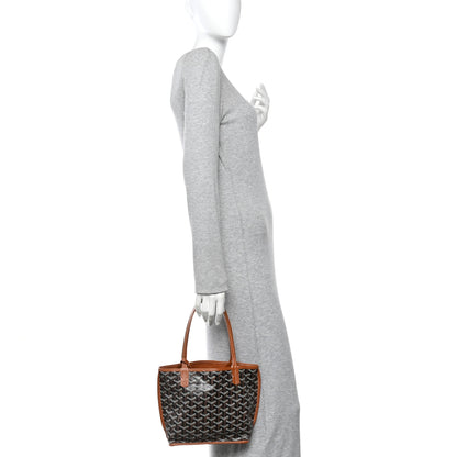 Goyard Goyardine Reversible Mini Anjou Black Gold 2 of 19