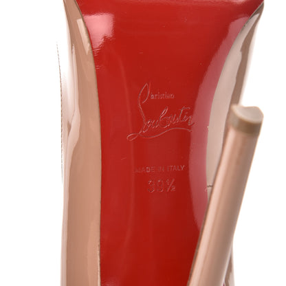 Christian Louboutin Patent Pigalle 120 Pumps 39.5 Nude 6 of 10