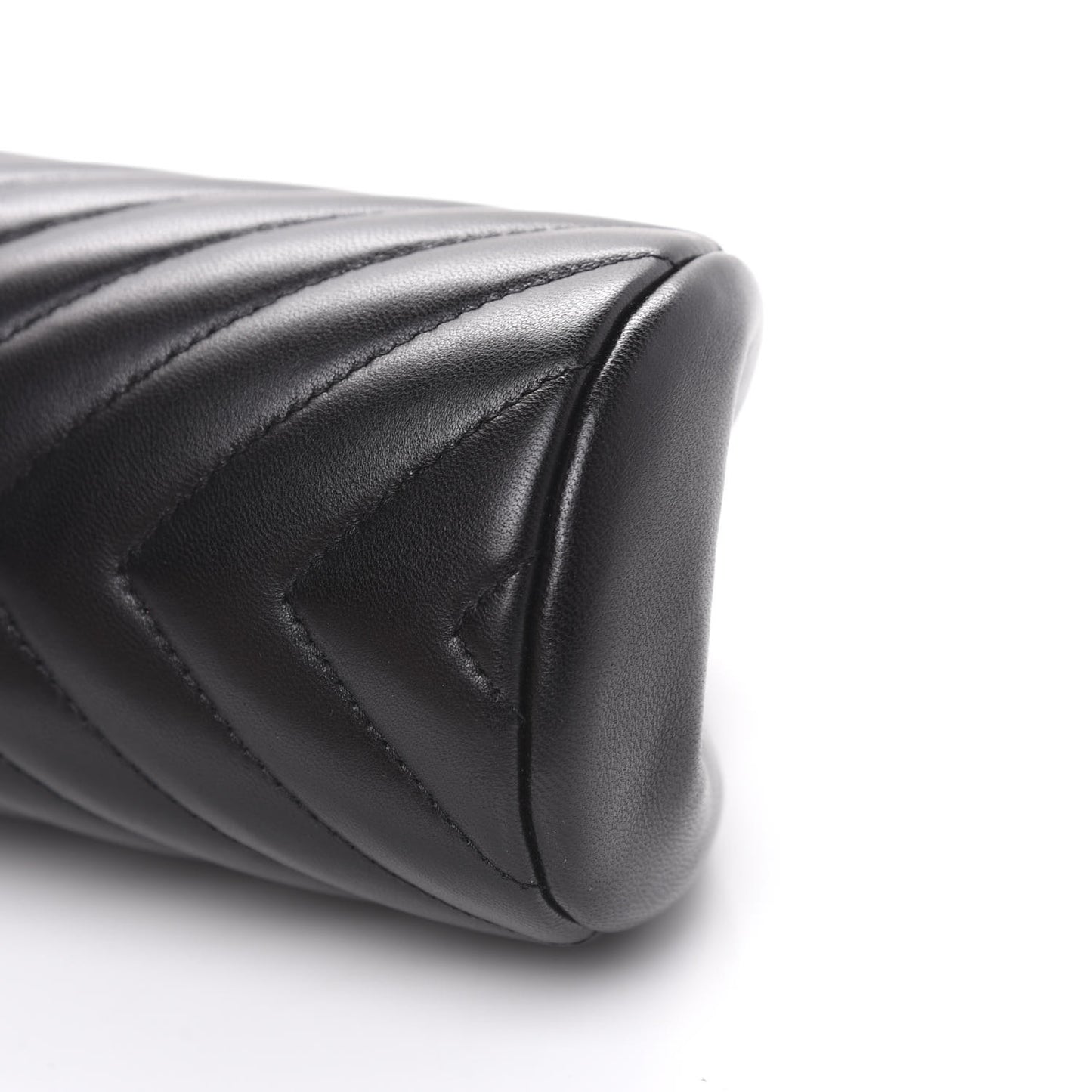Lambskin Chevron Quilted Timeless Clutch So Black