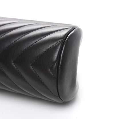 Chanel Lambskin Chevron Quilted Timeless Clutch So Black 8 of 10