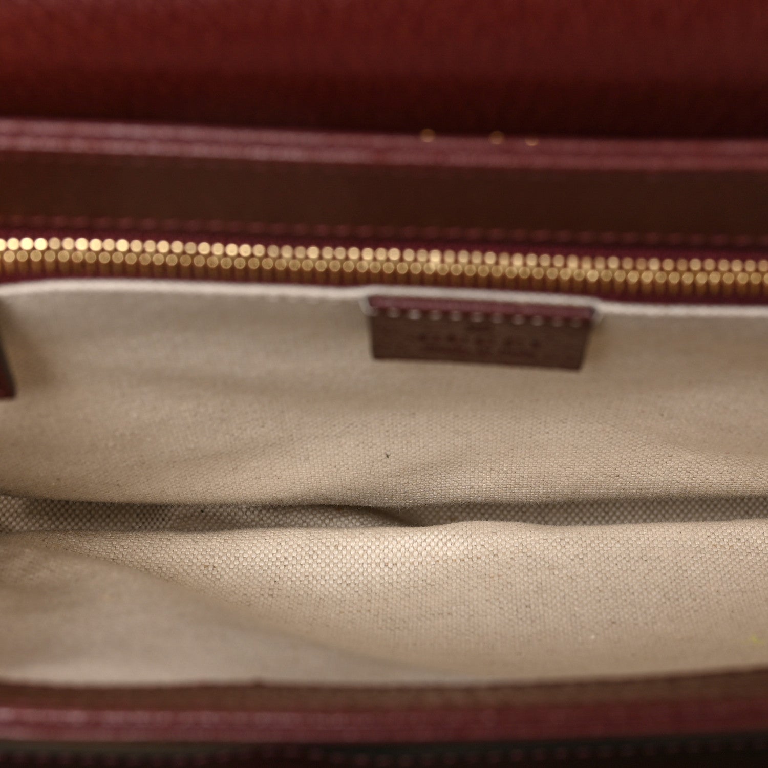 Gucci Monogram Textured Dollar Calfskin Horsebit 1955 Shoulder Bag Sahara Rubino Chardonnay 5 of 9