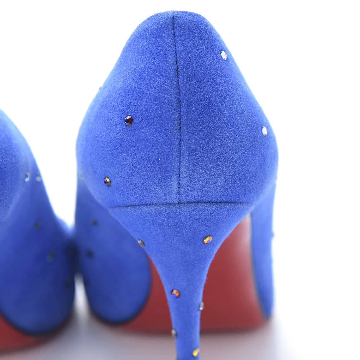 Christian Louboutin Suede Degrastrasss 100 Pumps 36.5 Version Electric 11 of 12