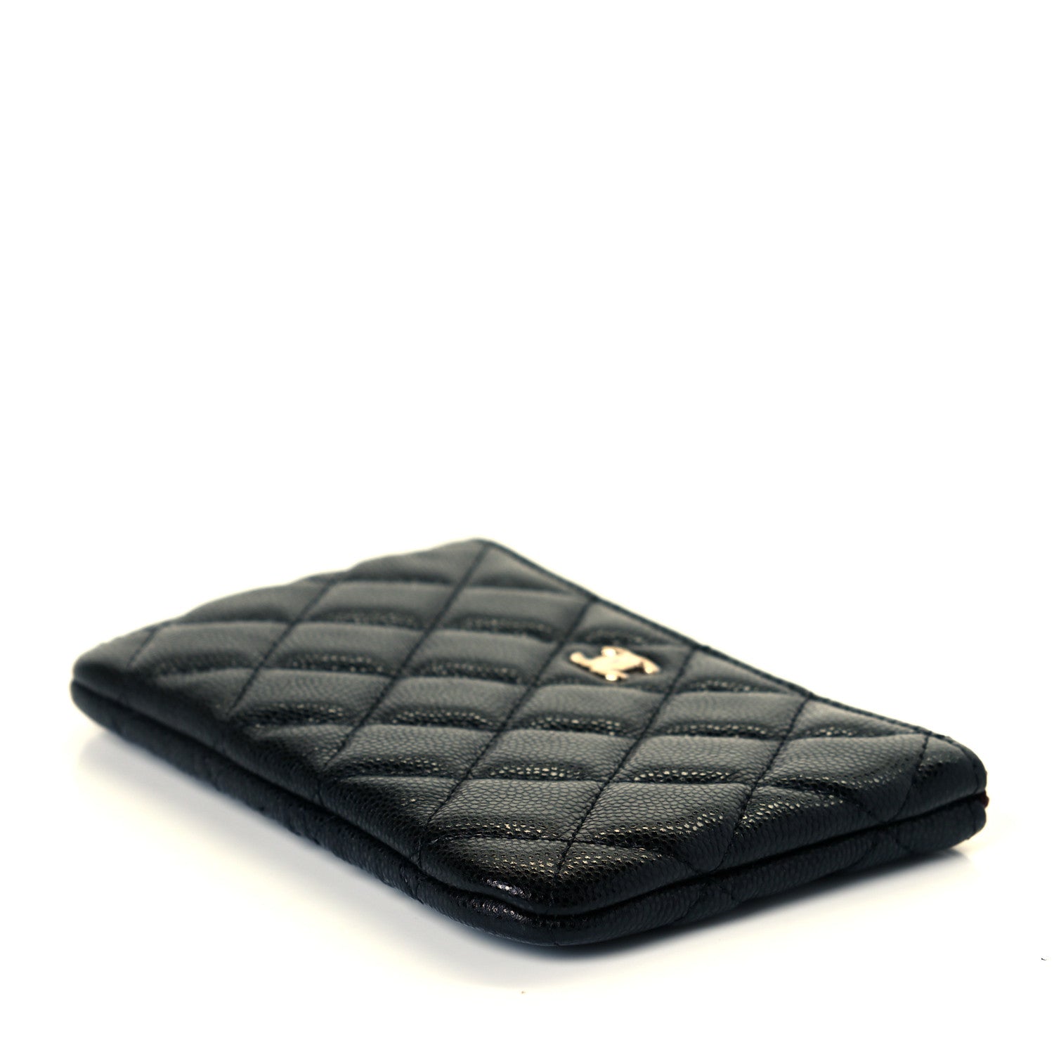 Chanel Caviar Quilted Small Cosmetic Case Black 5 of 16