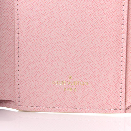 Louis Vuitton Damier Azur Victorine Wallet Rose Ballerine 5 of 8