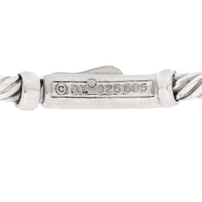 David Yurman Sterling Silver 14K Yellow Gold 3mm Cable Classics Link Bracelet 3 of 3
