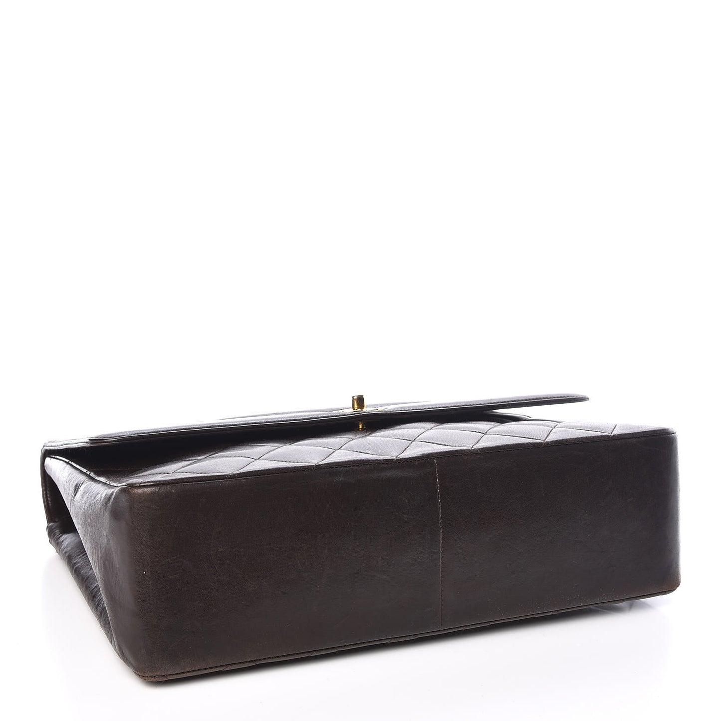 Lambskin XL Jumbo CC Single Flap Brown