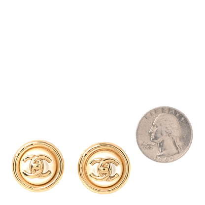 Chanel Pearl CC Turnlock Round Earrings Gold 2 of 5