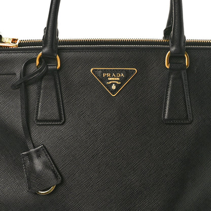 Prada Saffiano Medium Galleria Double Zip Tote Black 7 of 9