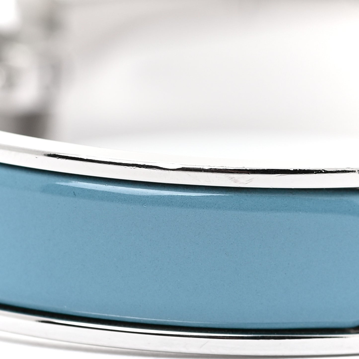 Enamel Narrow Clic Clac H Bracelet PM Bleu Du Nord