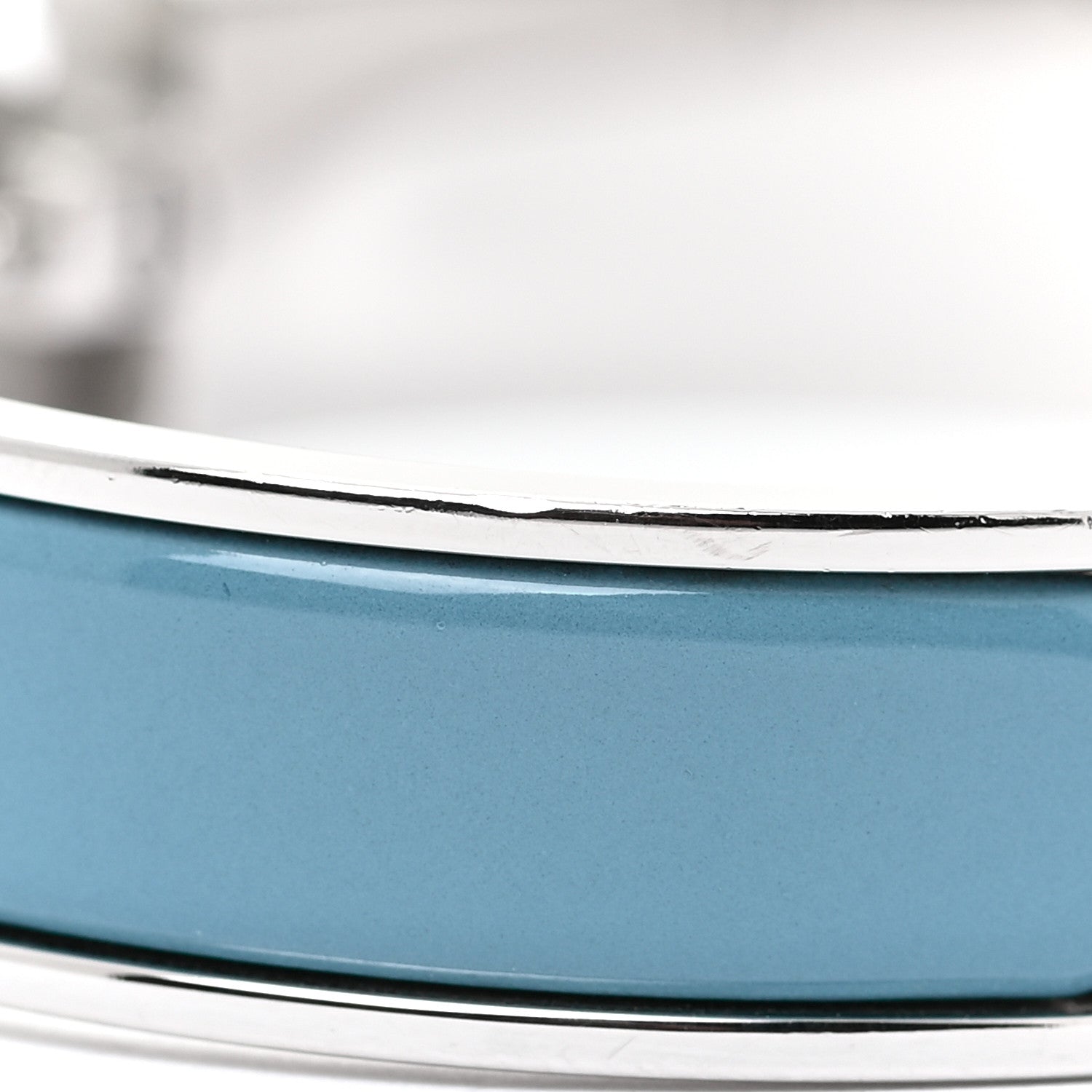 Hermes Enamel Narrow Clic Clac H Bracelet PM Bleu Du Nord 6 of 7
