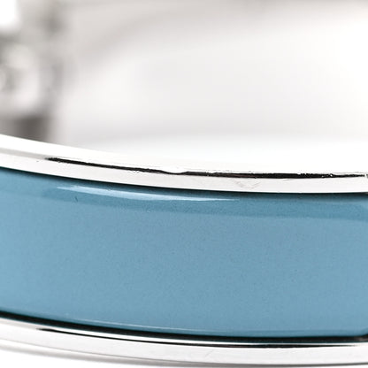 Hermes Enamel Narrow Clic Clac H Bracelet PM Bleu Du Nord 6 of 7