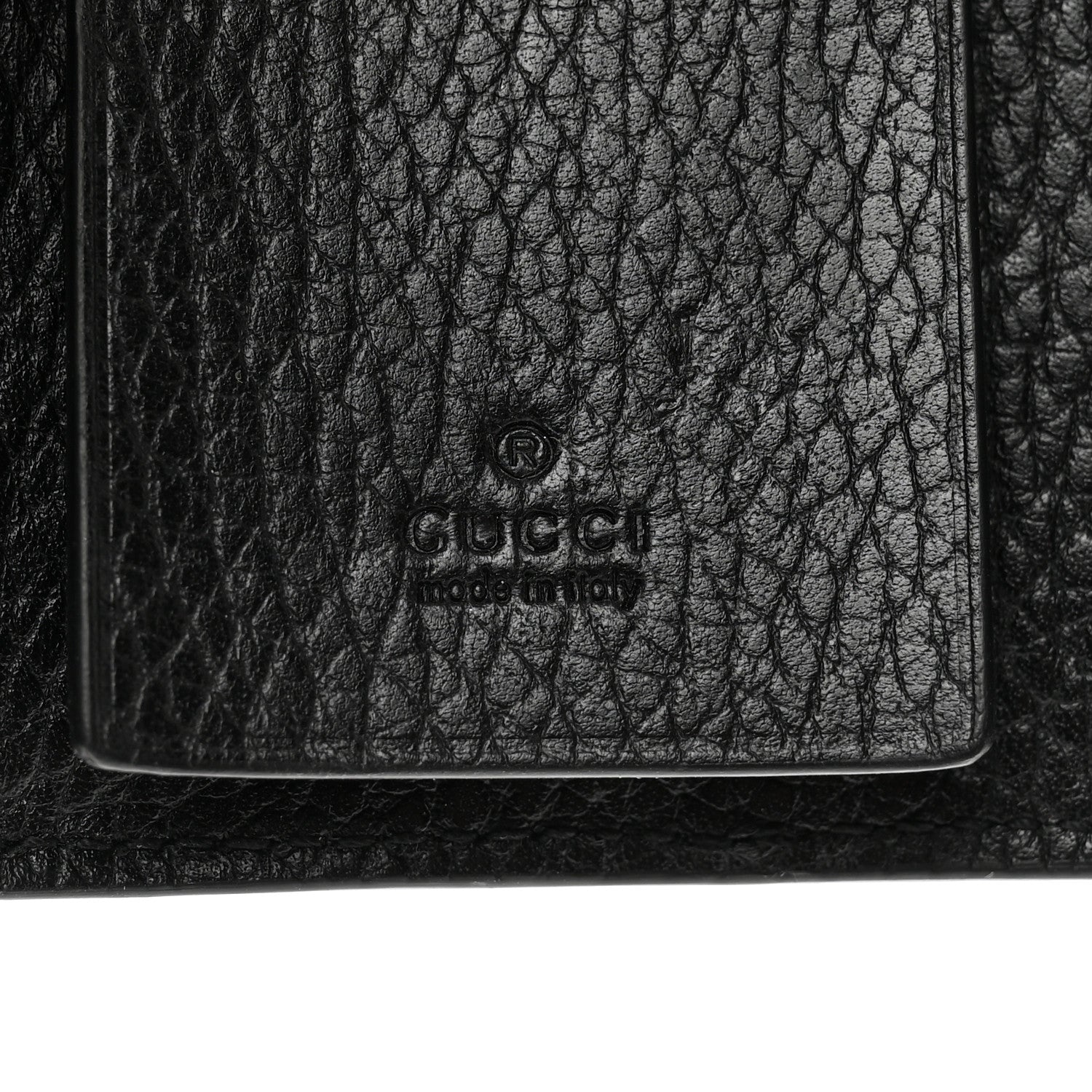 Gucci Dollar Calfskin GG Supreme Monogram GG Marmont 6 Key Holder Case Black Beige Ebony 6 of 6