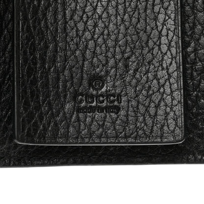Gucci Dollar Calfskin GG Supreme Monogram GG Marmont 6 Key Holder Case Black Beige Ebony 6 of 6
