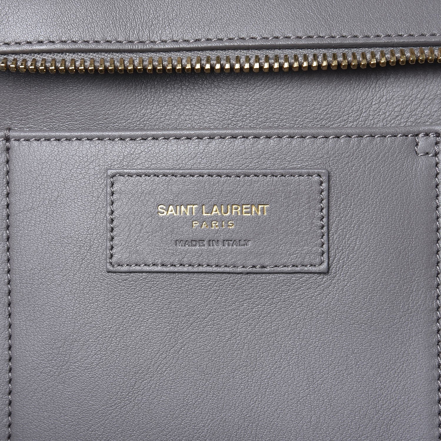 Saint Laurent Smooth Calfskin Small Cabas Monogram Fog 6 of 6