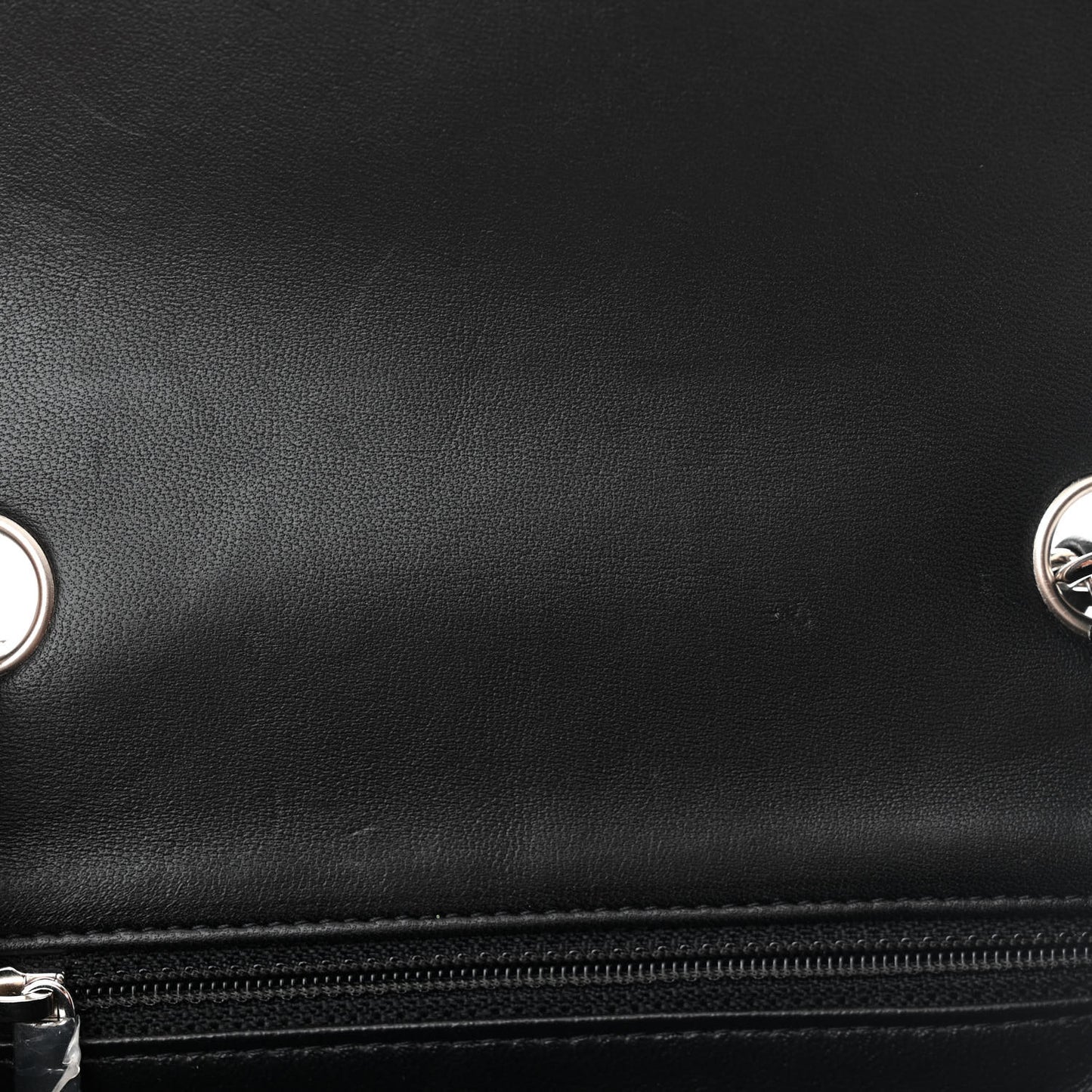 Lambskin Quilted Mini Square Flap Black