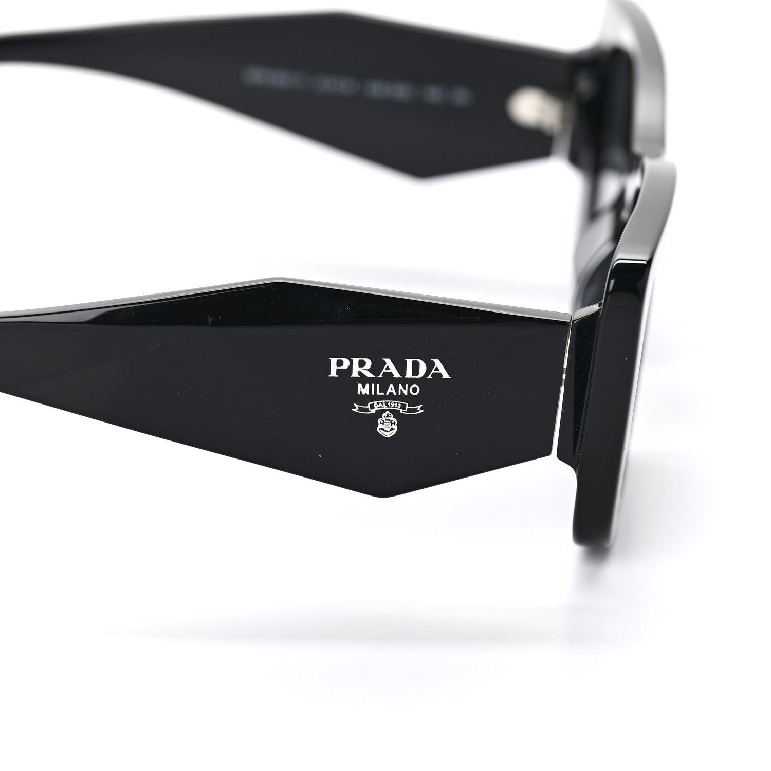Prada Acetate Symbole Sunglasses SPR 08Y Black 5 of 8