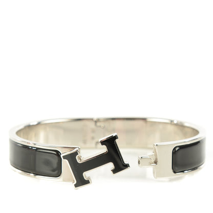 Hermes Enamel Narrow Clic Clac H Bracelet PM Black 6 of 7