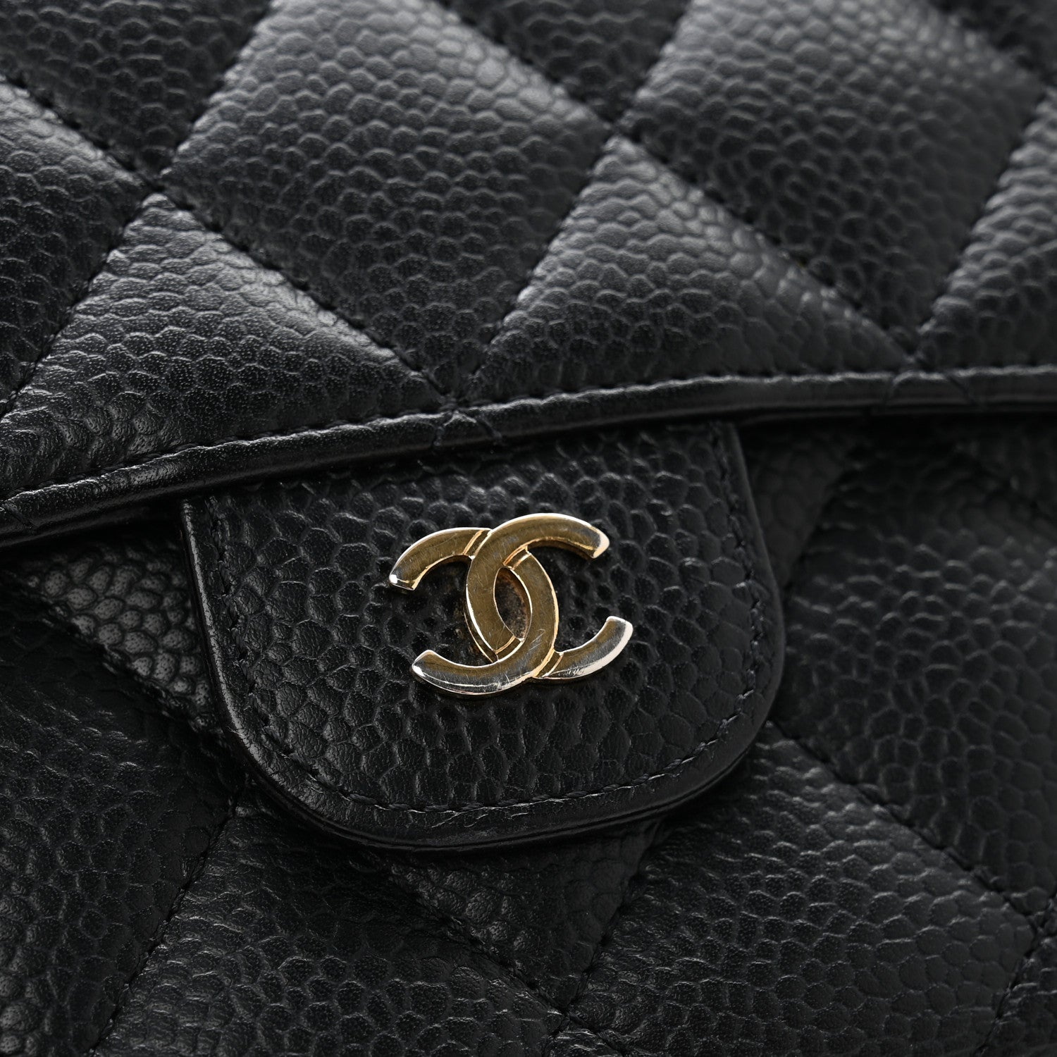 Chanel Caviar Quilted Large Flap Wallet Black 10 of 11