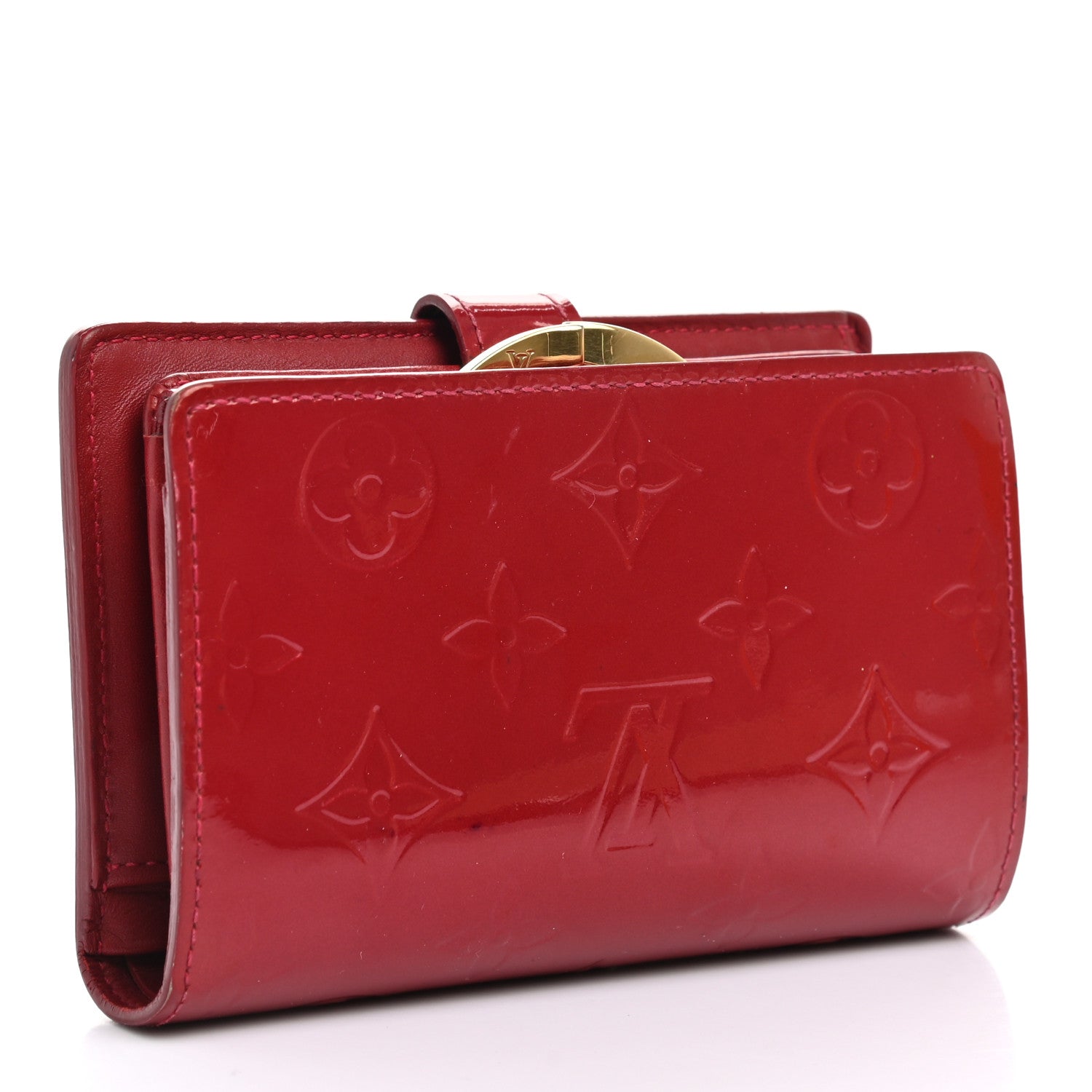 Louis Vuitton Vernis French Purse Wallet Pomme d'Amour 3 of 8