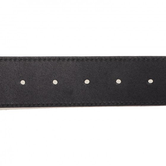 Leather Interlocking G Belt 95 38 Black