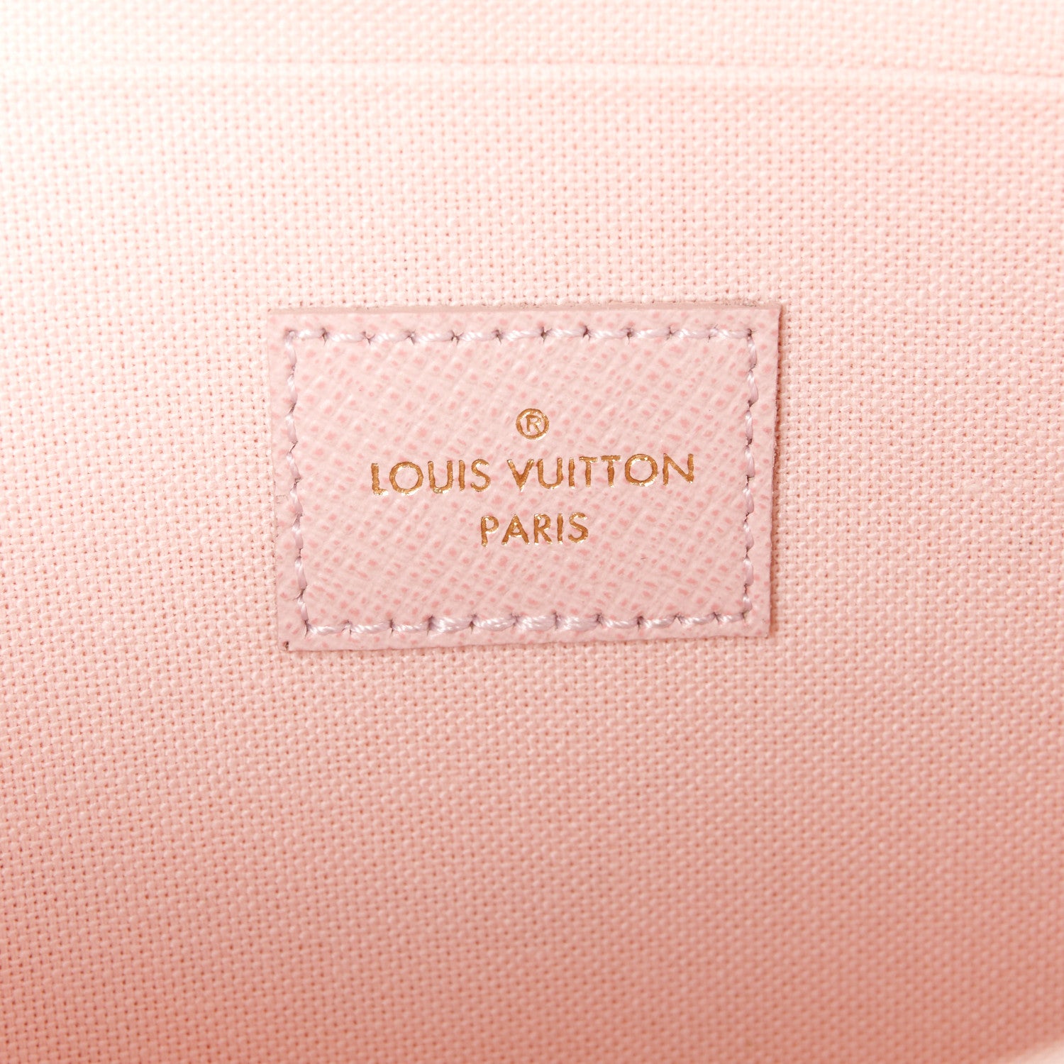 Louis Vuitton Damier Azur Pochette Felicie Chain Wallet Rose Ballerine 8 of 17