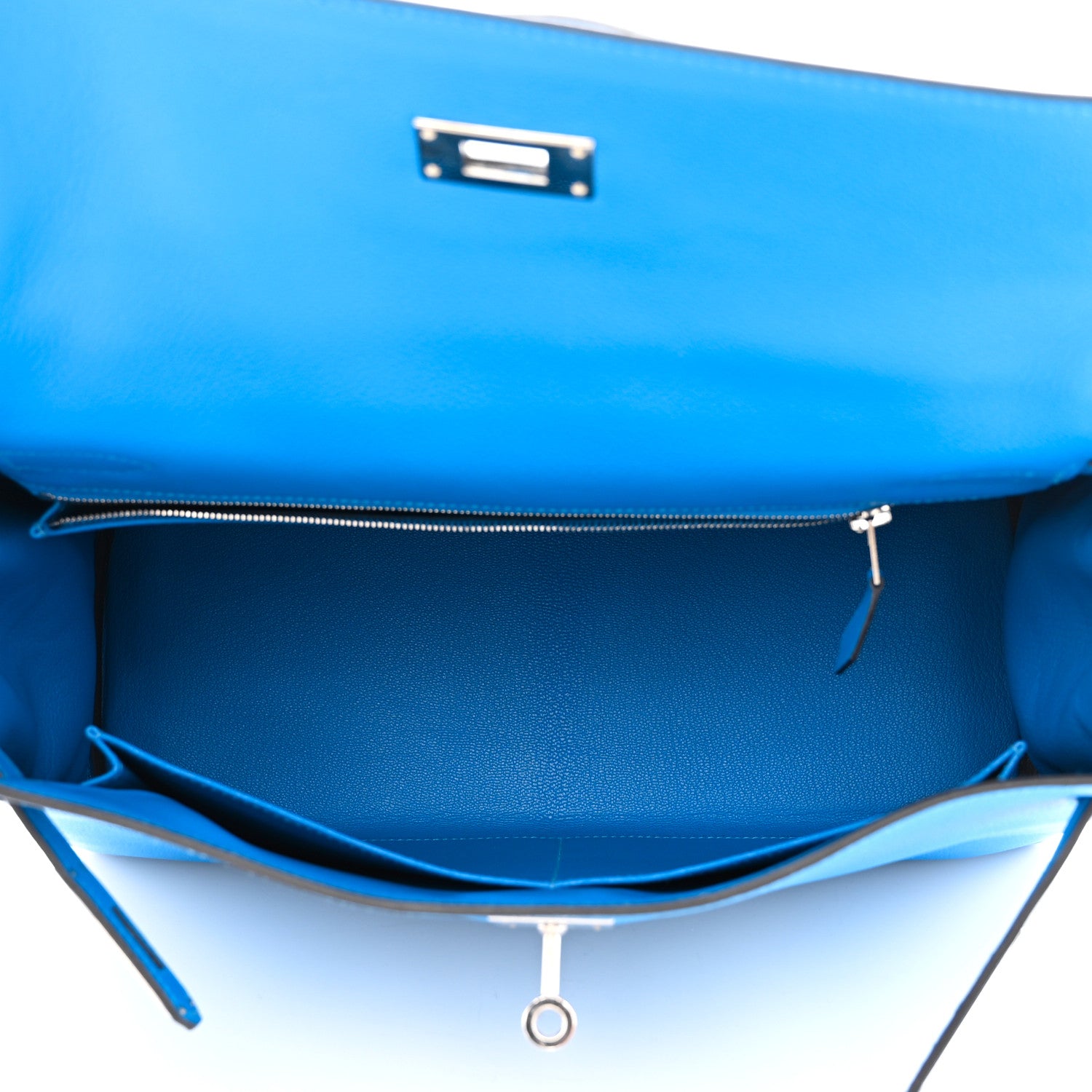 Hermes Evercolor Kelly Retourne 32 Bleu Hydra 4 of 10
