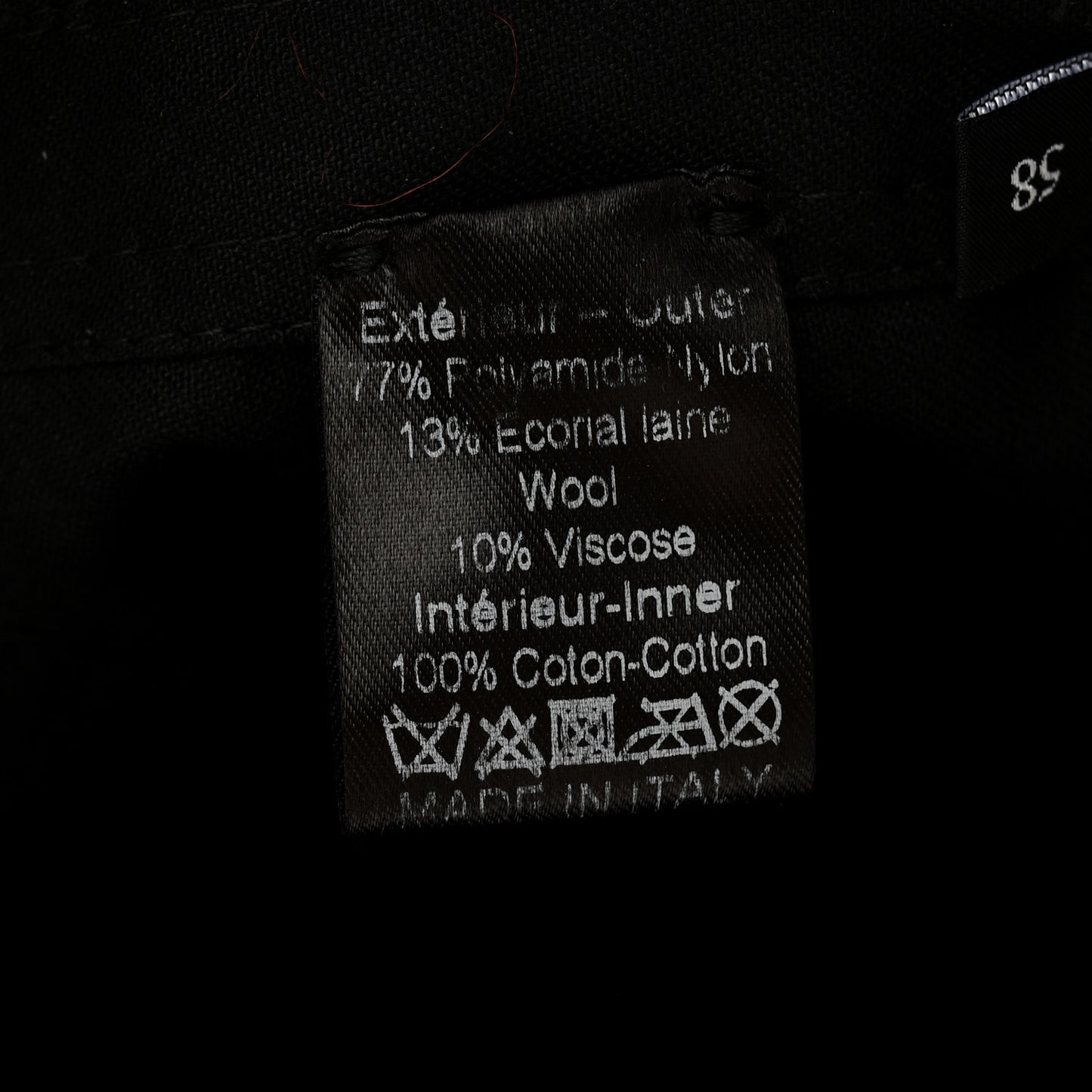 Tweed Pearl Bucket Hat 58 Black