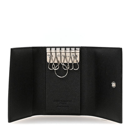 Saint Laurent Grain De Poudre Key Holder Wallet Black 5 of 8