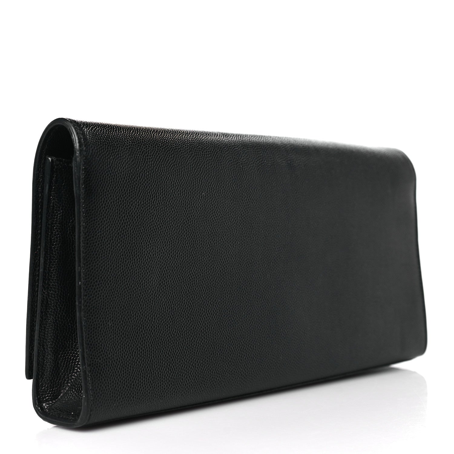 Saint Laurent Grain De Poudre Monogram Cassandre Clutch Black 4 of 7