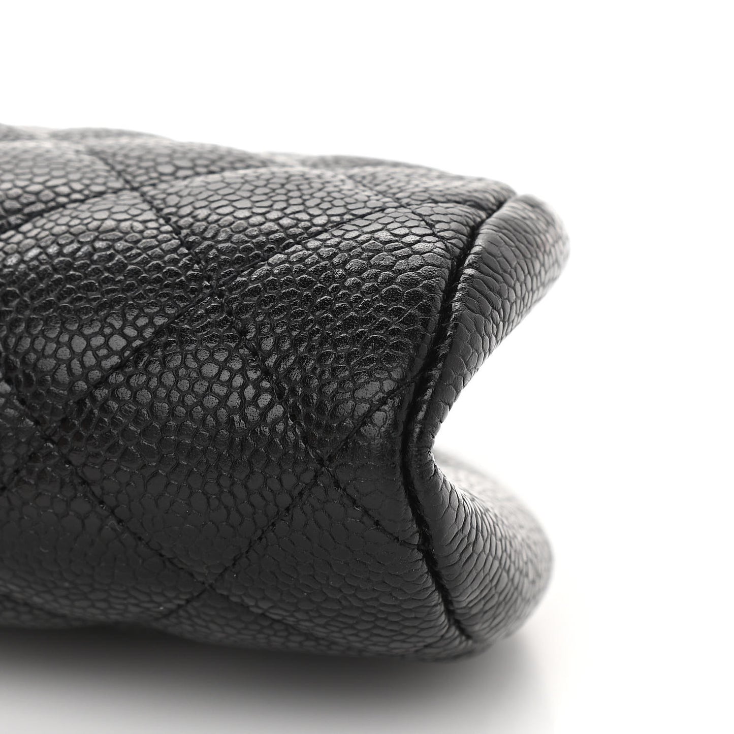 Caviar Quilted Timeless Clutch Black