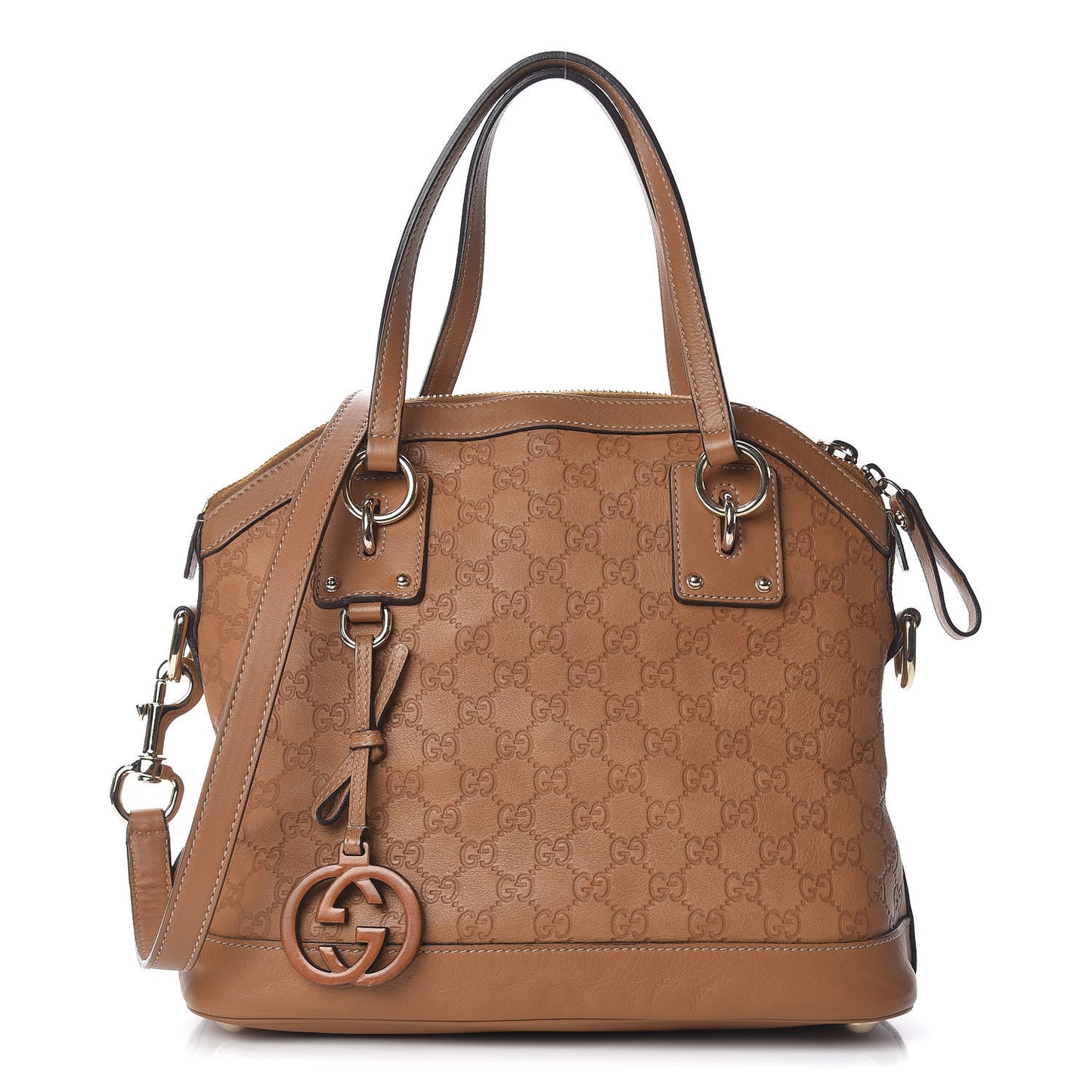 Guccissima Medium Top Handle Bag Light Brown