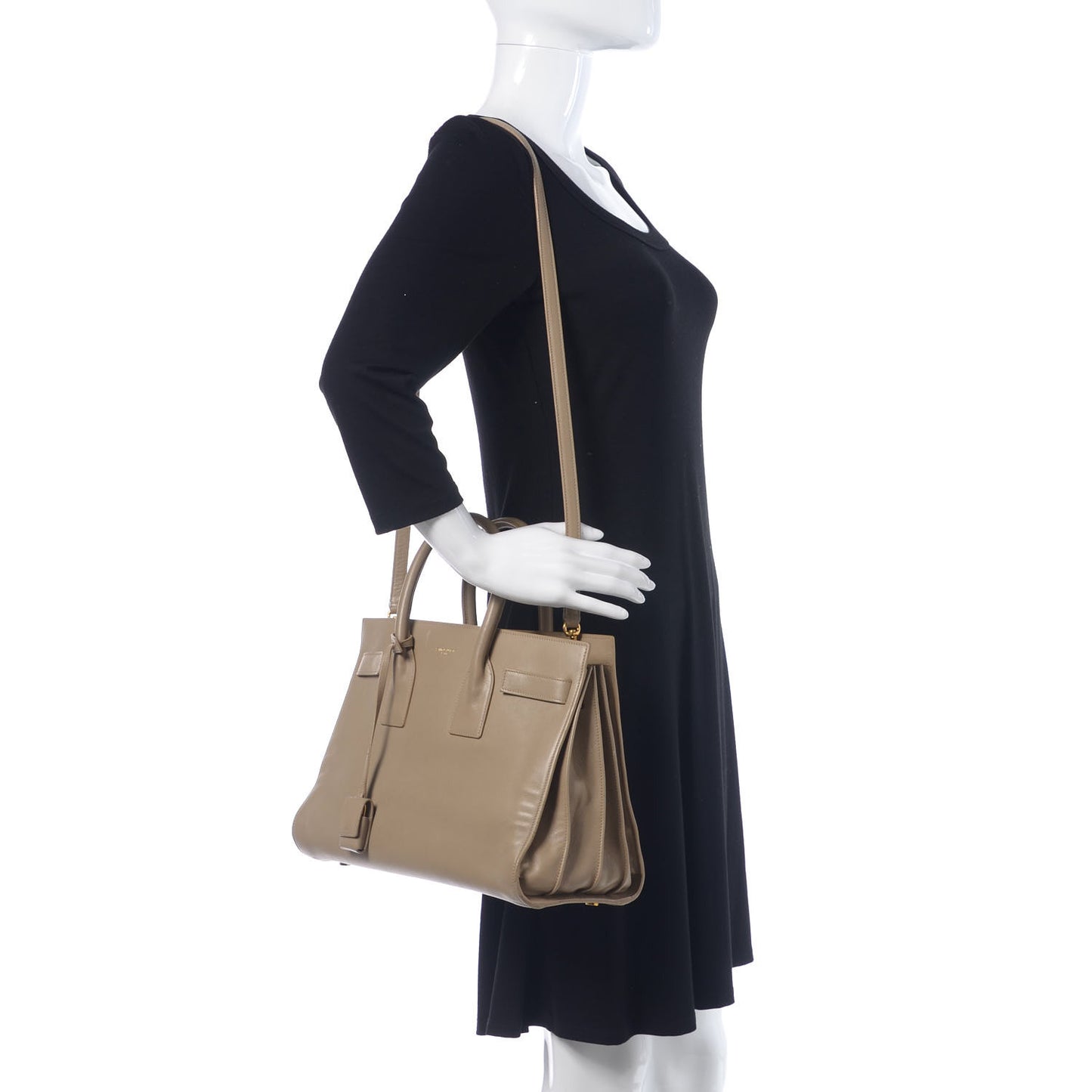 Calfskin Small Sac De Jour Beige
