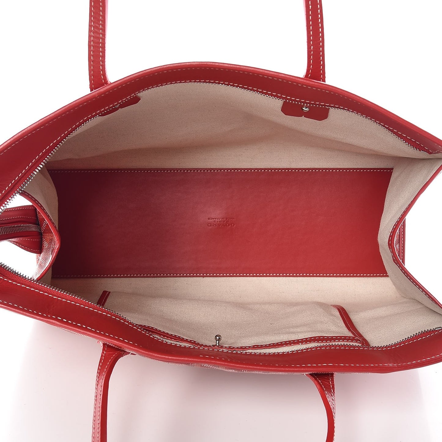 Goyardine Marquises Tote Red