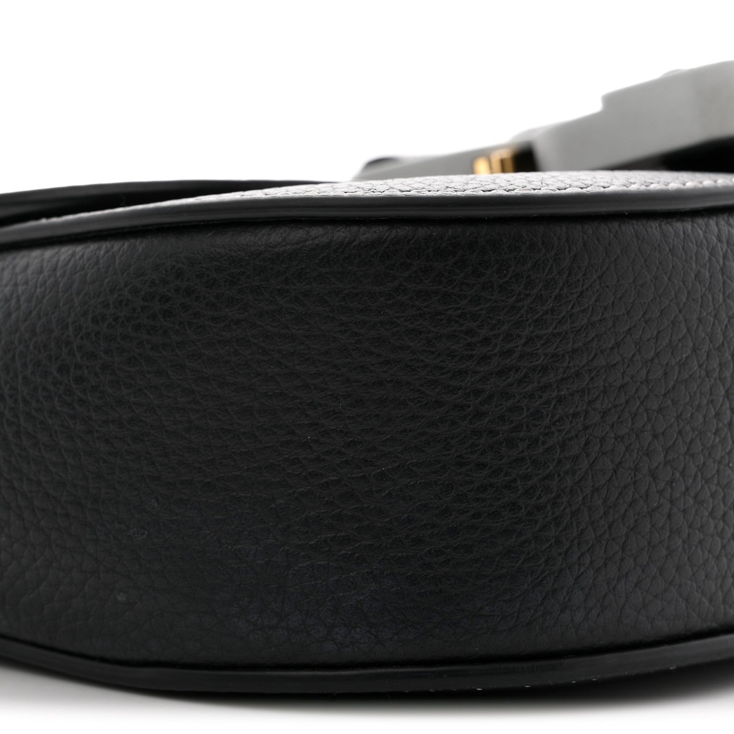 Christian Dior Grained Calfskin Saddle Messenger Bag With Strap Black 9 of 11