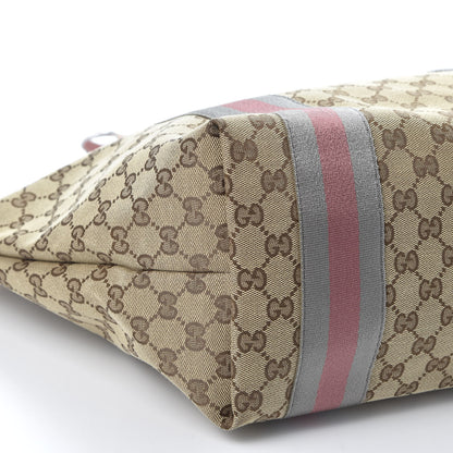 Gucci Monogram Patent Web Large Jolie Tote Pink 5 of 12