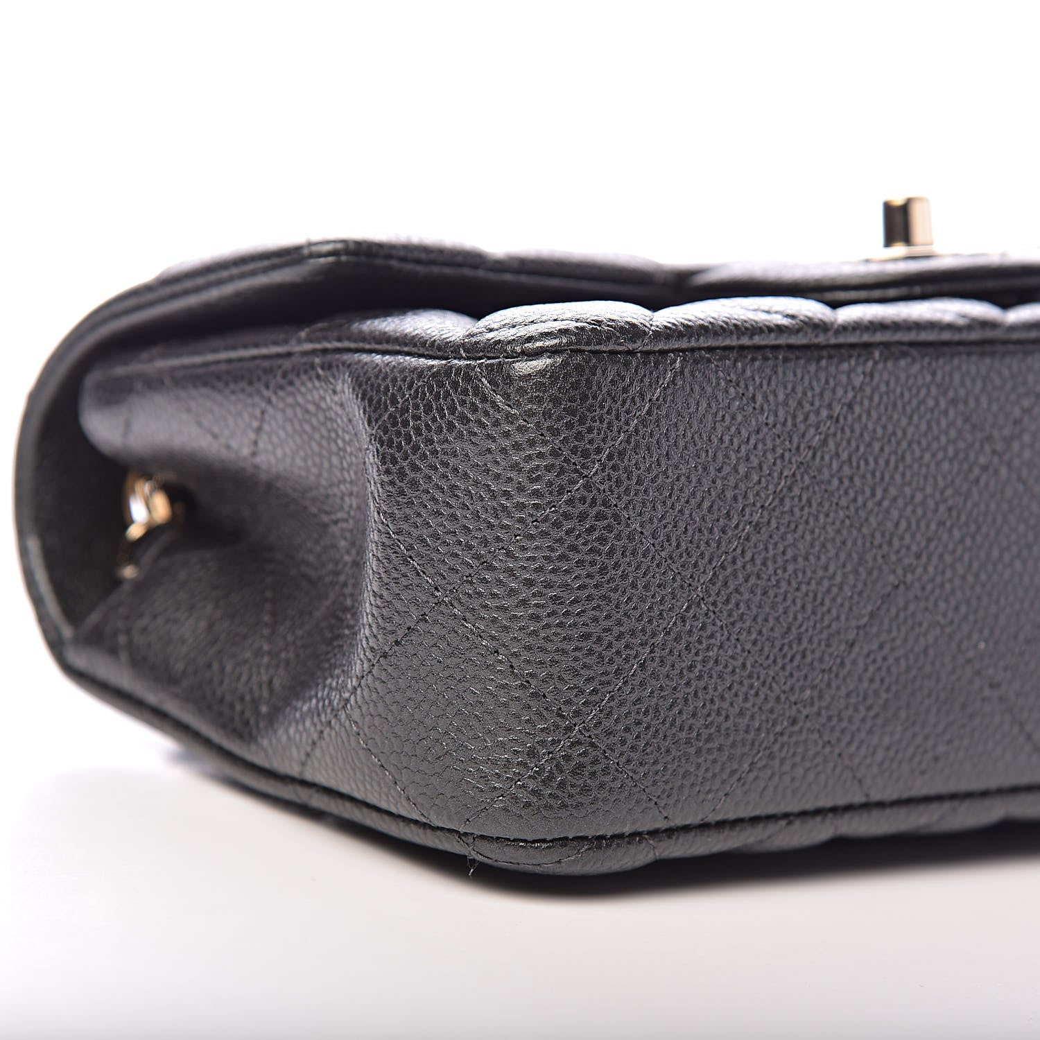 Chanel Caviar Quilted Mini Rectangular Flap Dark Grey 8 of 11