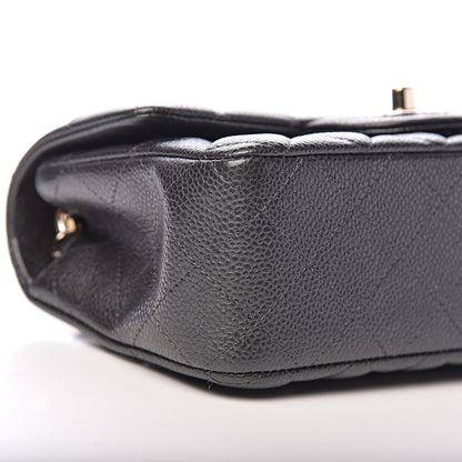 Chanel Caviar Quilted Mini Rectangular Flap Dark Grey 8 of 11
