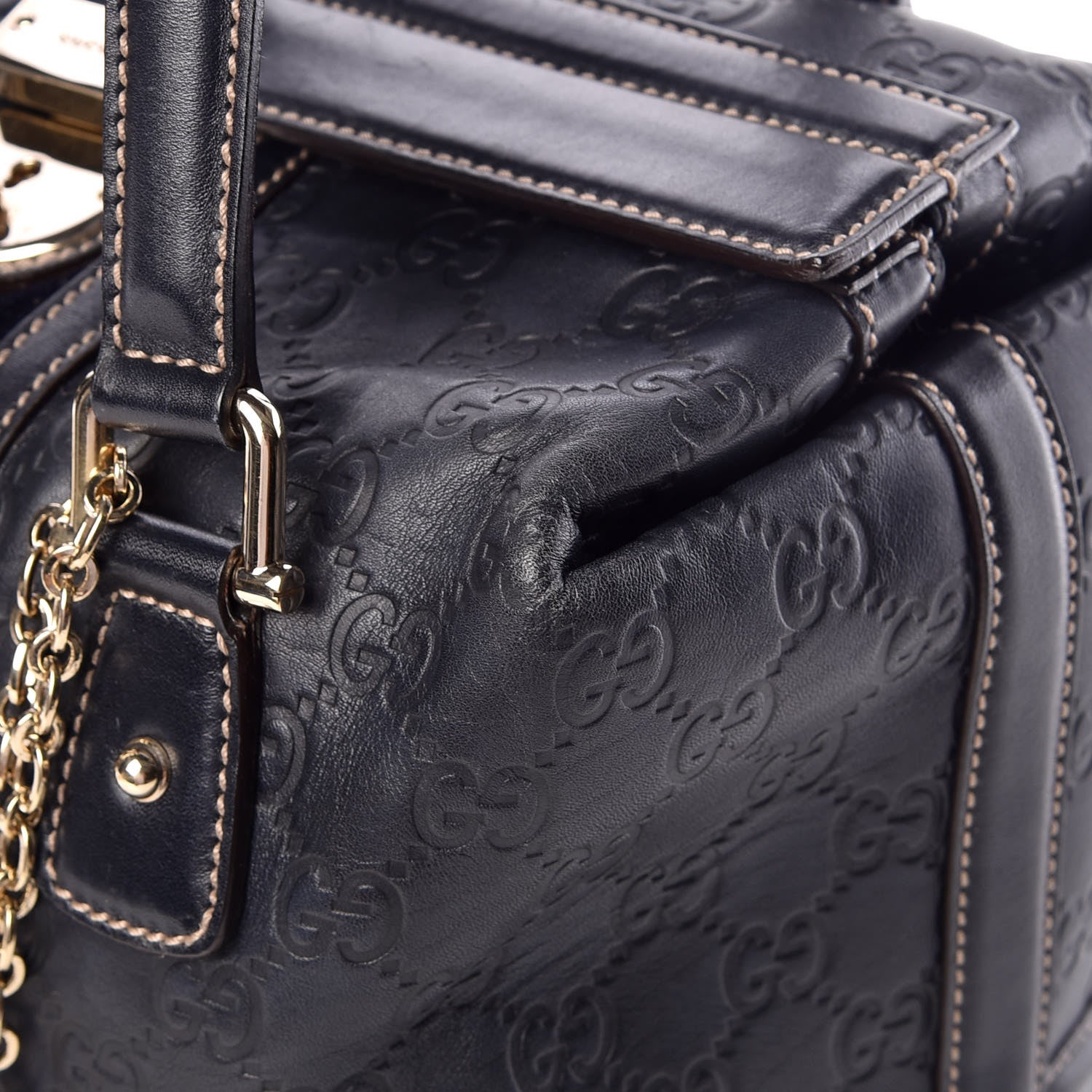 Gucci Guccissima Treasure Boston Black 15 of 18