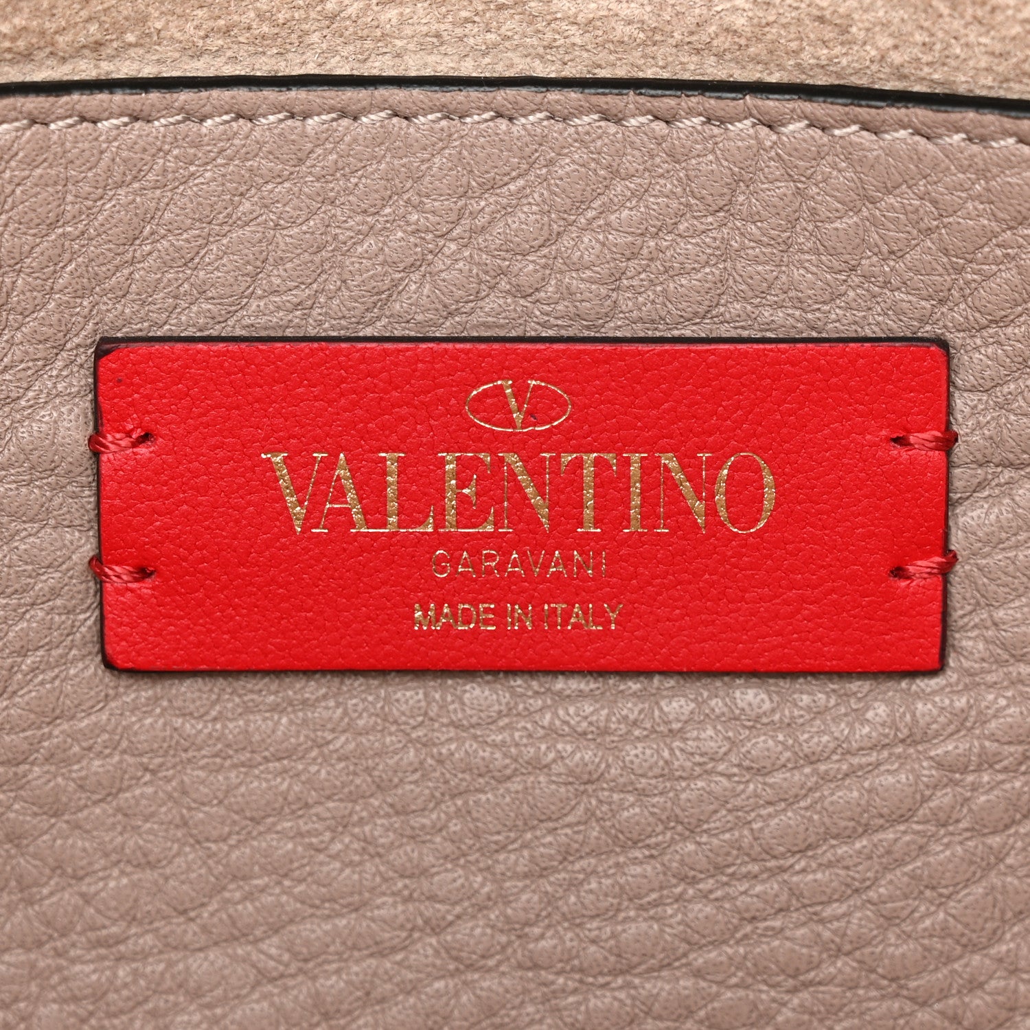 Valentino Garavani Grainy Calfskin Rockstud Double Flap Crossbody Bag Poudre 6 of 9