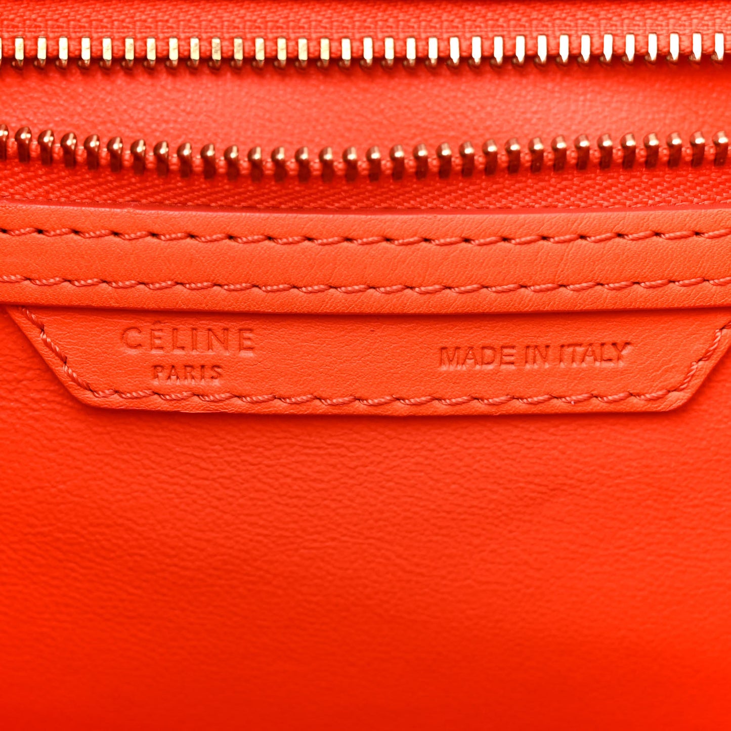Smooth Calfskin Mini Luggage Orange