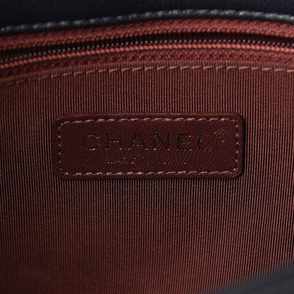 Chanel Sheepskin Quilted Vintage Mademoiselle Flap Navy 6 of 13