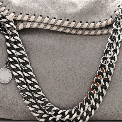 Stella McCartney Shaggy Deer Mini Falabella Fold Over Tote Light Grey 10 of 12