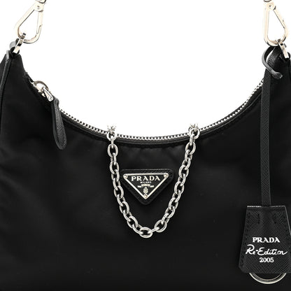 Prada Nylon Re-Edition 2005 Shoulder Bag Black 7 of 9