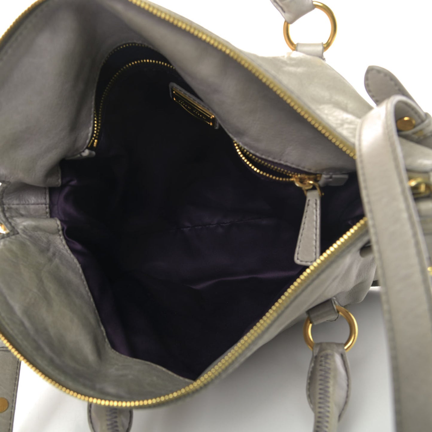 Vitello Lux Medium Bow Bag Grey